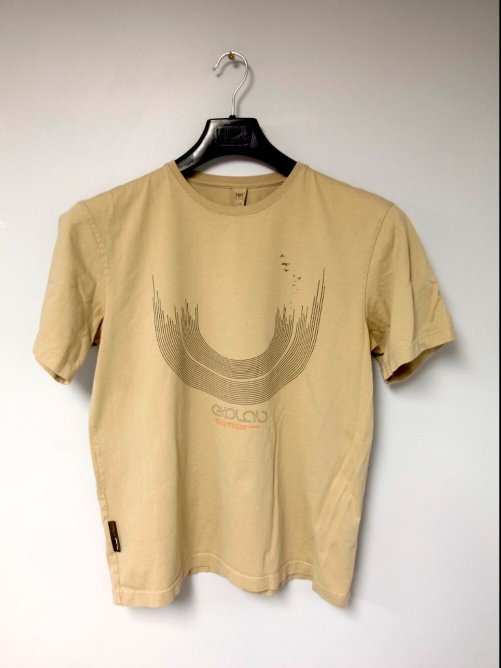 Helly Hansen Ekolab Organic Cotton Graphic T Shirt Mens Large Tan Sand	helly-han